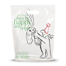 Load image into Gallery viewer, 100 Pack 12" x 15" with 1.25 mil Thick Die Cut Christmas Retail Bags