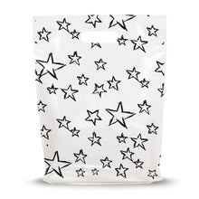 Load image into Gallery viewer, 100 Pack 12" x 15" with 1.25 mil Thick Die Cut Star Party Favor Bags