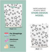 Load image into Gallery viewer, 100 Pack 12" x 15" with 1.25 mil Thick Die Cut Star Party Favor Bags