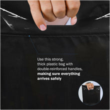 Load image into Gallery viewer, 100 Pack 12" x 15" with 2 mil Thick Black Shopping Bags