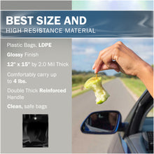 Load image into Gallery viewer, 50 Pack 12" x 15" with 2 mil Thick Disposable Car Trash Bags