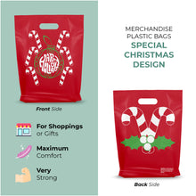 Load image into Gallery viewer, 100 Pack 12" x 15" with 2 mil Thick Christmas Gift Bags