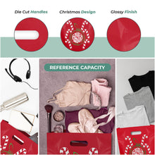 Load image into Gallery viewer, 100 Pack 12" x 15" with 2 mil Thick Christmas Gift Bags