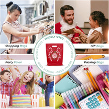 Load image into Gallery viewer, 100 Pack 12" x 15" with 2 mil Thick Christmas Gift Bags