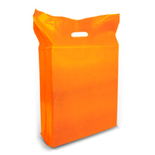 Load image into Gallery viewer, 100 Pack 15" x 18"+2 with 1.25 mil Thick Die Cut Orange Bags