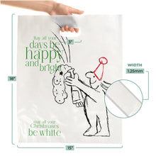 Load image into Gallery viewer, 100 Pack 15" x 18" with 1.25 mil Thick Die Cut Christmas Bags