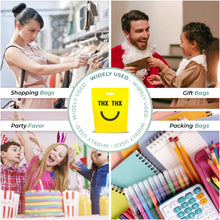 Load image into Gallery viewer, 100 Pack 15" x 18" with 1.25 mil Thick Thank You Yellow Bags