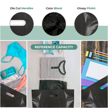 Load image into Gallery viewer, 100 Pack 16" x 18" with 2 mil Thick Black Glossy Bags
