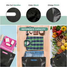 Load image into Gallery viewer, 100 Pack 18" x 18" with 2 mil Thick Black Glossy Bags