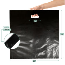 Load image into Gallery viewer, 100 Pack 20" x 20" with 2 mil Thick Black Glossy Bags