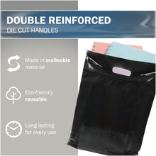 Load image into Gallery viewer, 100 Pack 9" x 12" with 2 mil Thick Black Merchandise Bags