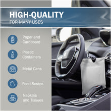 Load image into Gallery viewer, 50 Pack 9" x 12" with 2 mil Thick White Disposable Car Trash Bags