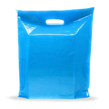 Load image into Gallery viewer, 200 Pack 12" x 15" with 1.5 mil Thick Blue Shopping Bags