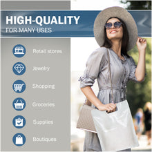 Load image into Gallery viewer, 200 Pack 12" x 15" with 1.5 mil Thick White Shopping Bags