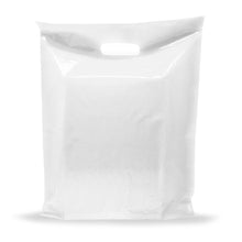Load image into Gallery viewer, 100 Pack 12" x 18" with 2 mil Thick White Shopping Bags
