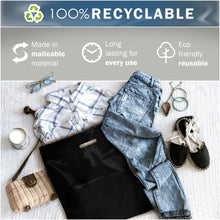 Load image into Gallery viewer, 50 Pack 26" x 26" with 3 mil Thick Extra Large Black Merchandise Plastic Retail Bags (HDPE)