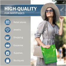 Load image into Gallery viewer, 100 Pack 9" x 12" with 1.25 mil Thick Green Glossy Bags