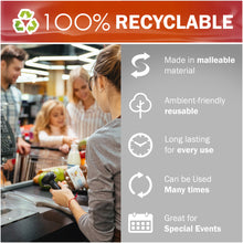 Load image into Gallery viewer, 100 Pack 12" x 18" with 2 mil Thick Extra Large White Merchandise Plastic Retail Lang Thank You Bags