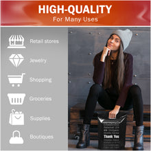 Load image into Gallery viewer, 100 Pack 12" x 18" with 2 mil Thick Extra Large Black Merchandise Plastic Retail Lang Thank You Bags