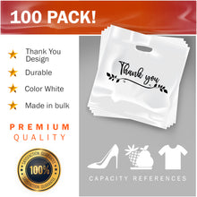 Load image into Gallery viewer, 100 Pack 20&quot; x 20&quot; with 2 mil Thick Extra Large White Merchandise Plastic Retail Lea Thank You Bags
