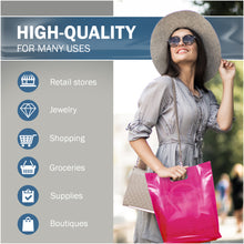 Load image into Gallery viewer, 100 Pack 12" x 15" x 1.25 Pink Merchandise Bags
