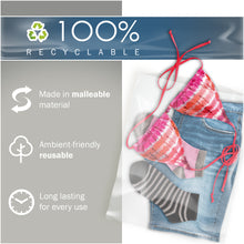 Load image into Gallery viewer, Clear Merchandise Plastic Shopping Bags - 100 Pack 12" x 18" with 2 mil Thick