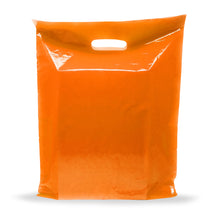 Load image into Gallery viewer, Orange Merchandise Plastic Shopping Bags - 100 Pack 12" x 18" with 2 mil Thick