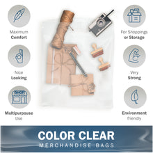 Load image into Gallery viewer, 100 Pack 15" x 18" with 2 mil Thick Clear Merchandise Plastic Glossy Retail Bags