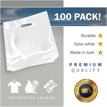 Load image into Gallery viewer, 100 Pack 20&quot; x 20&quot; with 2 mil Thick Extra Large White Merchandise Plastic Retail Bags