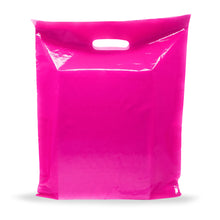 Load image into Gallery viewer, Pink Merchandise Plastic Shopping Bags - 100 Pack 9&quot; x 12&quot; with 1.5 mil Thick