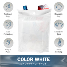 Load image into Gallery viewer, 50 Pack 12&quot; x 15&quot; with 2 mil Thick White Disposable Car Trash Bags