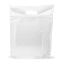 Load image into Gallery viewer, 100 Pack 12&quot; x 15&quot;  2 mil Thick Quality White Glossy Bags with Double Reinforced Handles