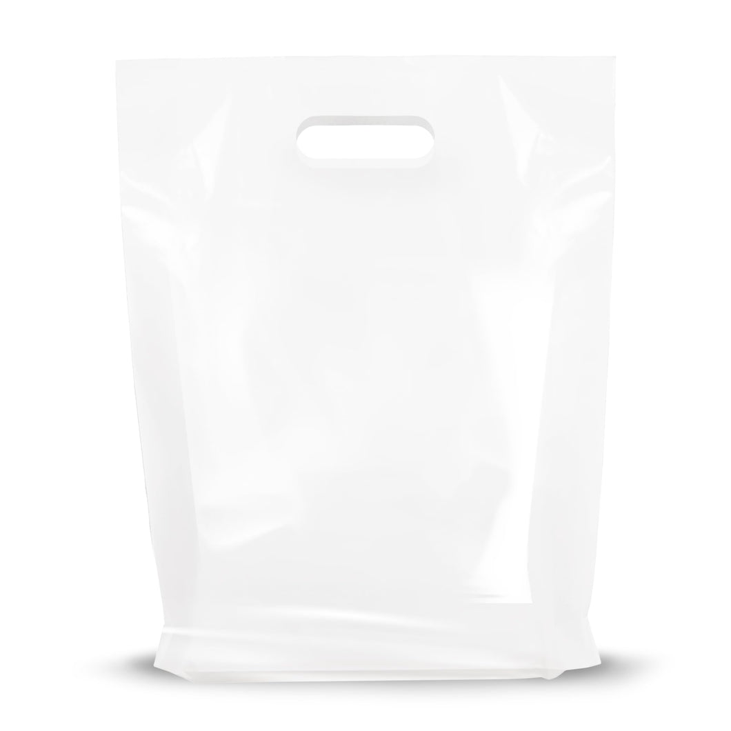 Clear Merchandise Plastic Glossy Retail Bags 100 Pack 12
