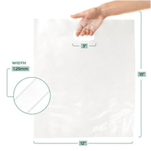 Load image into Gallery viewer, Clear Merchandise Plastic Glossy Retail Bags 100 Pack 12&quot; x 15&quot; with 1.25 mil Thick