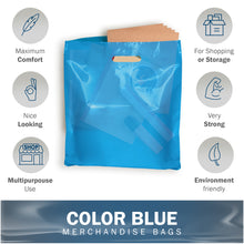 Load image into Gallery viewer, 100 Pack 16" x 16" with 2 mil Thick Blue Glossy Bags