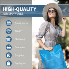 Load image into Gallery viewer, 100 Pack 16" x 16" with 2 mil Thick Blue Glossy Bags