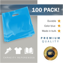 Load image into Gallery viewer, 100 Pack 16" x 16" with 2 mil Thick Blue Glossy Bags