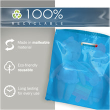 Load image into Gallery viewer, 100 Pack 16" x 16" with 2 mil Thick Blue Glossy Bags