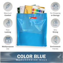 Load image into Gallery viewer, 100 Pack 18" x 18" with 2 mil Thick Blue Glossy Bags