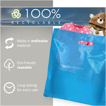 Load image into Gallery viewer, 100 Pack 18" x 18" with 2 mil Thick Blue Glossy Bags