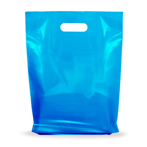 100 Pack 9" x 12" with 1.25 mil Thick Blue Glossy Bags