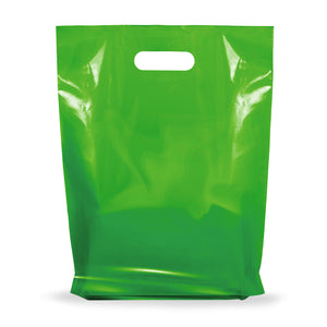 100 Pack 9" x 12" with 1.25 mil Thick Green Glossy Bags