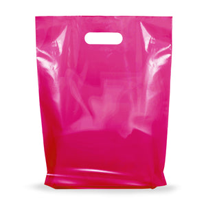 100 Pack 9" x 12" with 1.25 mil Thick Pink Glossy Bags