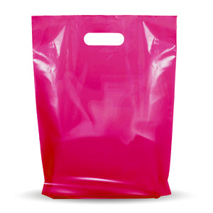 100 Pack 12" x 15" Pink Merchandise Bags