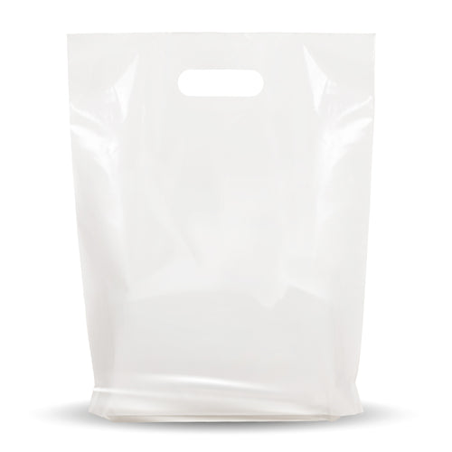White Merchandise Plastic Shopping Bags - 1000 Pack 12