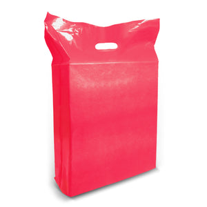 Red Merchandise Plastic Shopping Bag - 100 Pack 15" x 18" 1.25 mil Thick Pink, 2 in Gusset