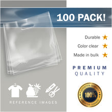 Load image into Gallery viewer, 100 Pack 20&quot; x 20&quot; with 2 mil Thick Extra Large Clear Merchandise Plastic Retail Bags
