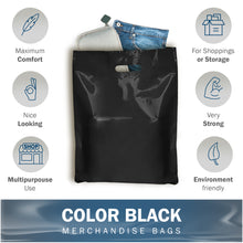 Load image into Gallery viewer, 100 Pack 20&quot; x 24&quot; with 2 mil Thick Extra Large Black Merchandise Plastic Retail Bags